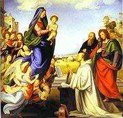 Fra Bartolomeo The Vision of St. Bernard ca 1504 Spain oil painting art